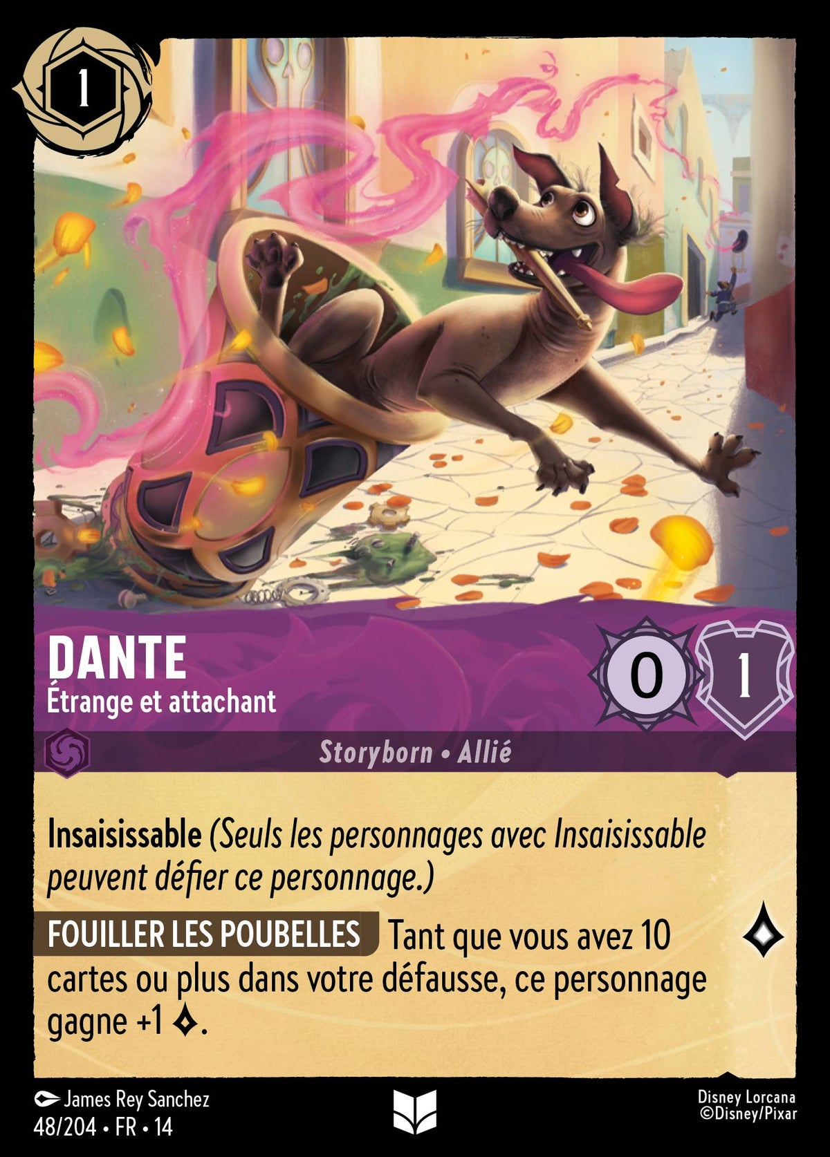 Carte Lorcana 048/204 Dante, Étrange et attachant | LorenZone