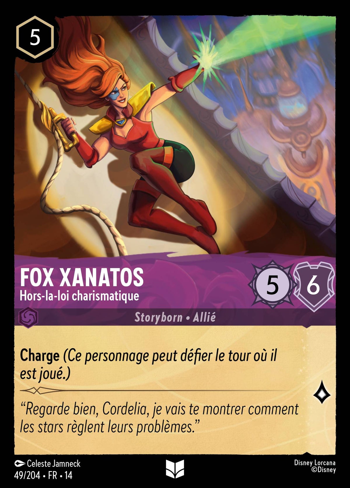Carte Lorcana 049/204 Fox Xanatos, Hors-la-loi charismatique | LorenZone