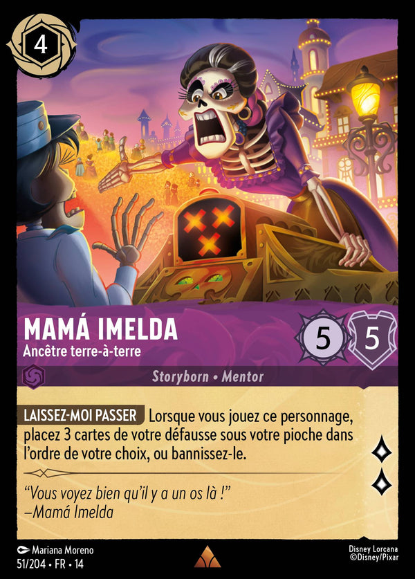 Carte Lorcana 051/204 Mamá Imelda, Ancêtre terre-à-terre | LorenZone