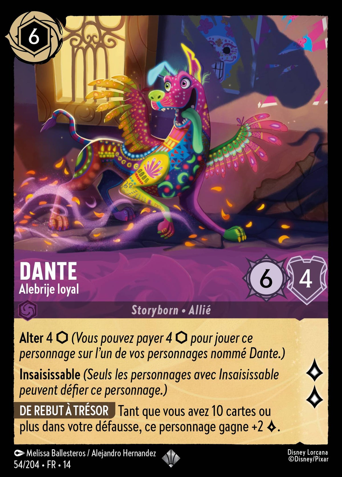 Carte Lorcana 054/204 Dante, Alebrije loyal | LorenZone
