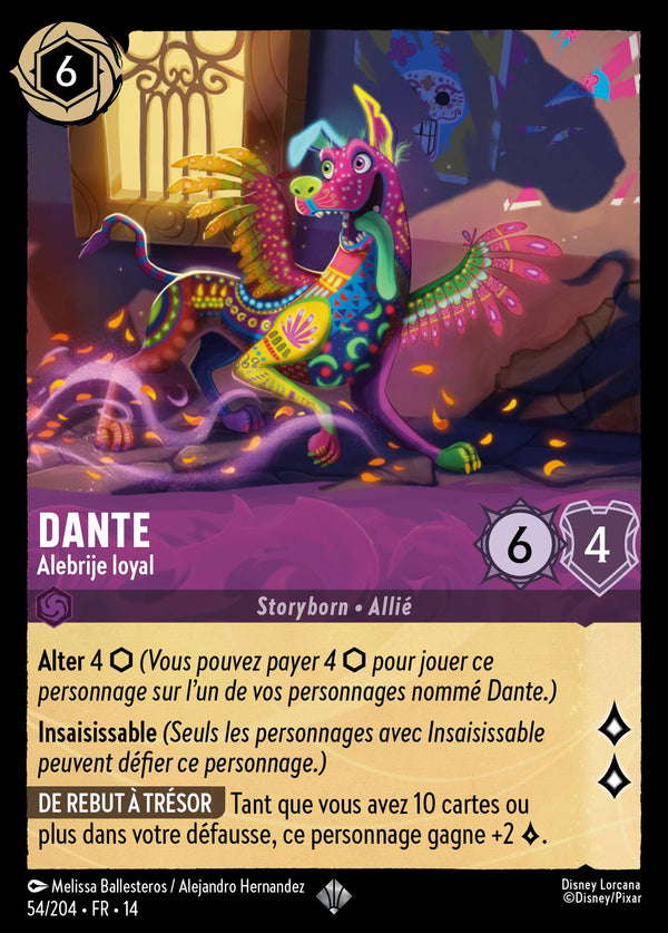 Carte Lorcana 054/204 Dante, Alebrije loyal | LorenZone