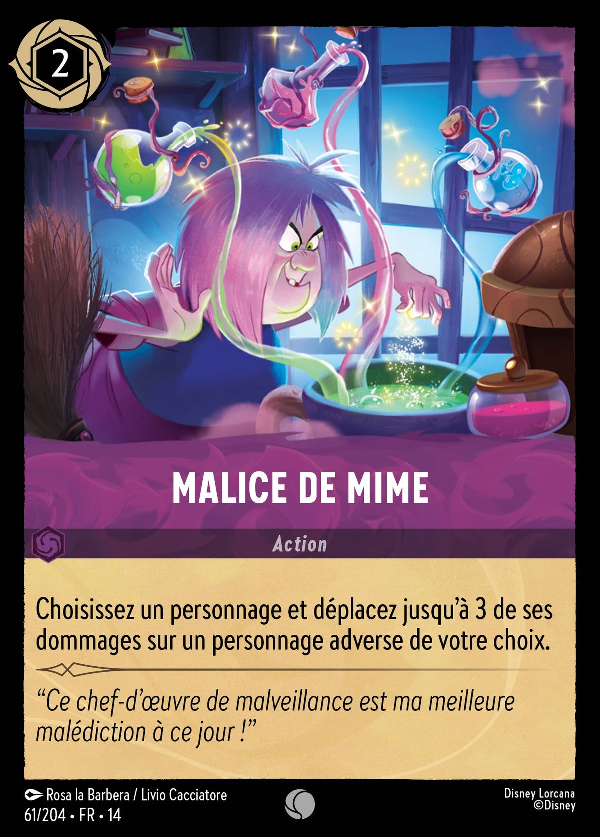 Carte Lorcana 061/204 Malice de Mime | LorenZone