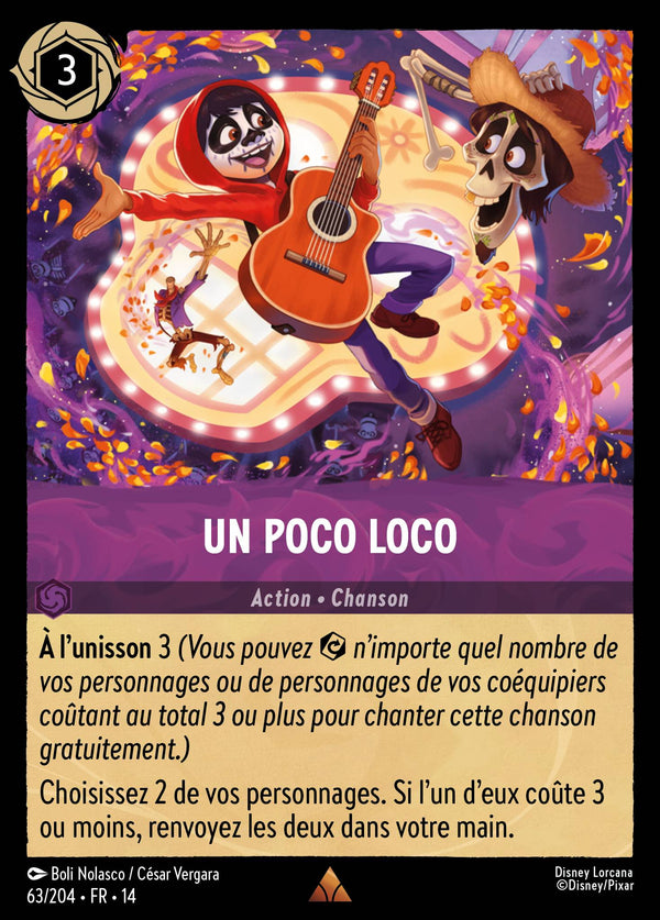 Carte Lorcana 063/204 Un Poco Loco | LorenZone