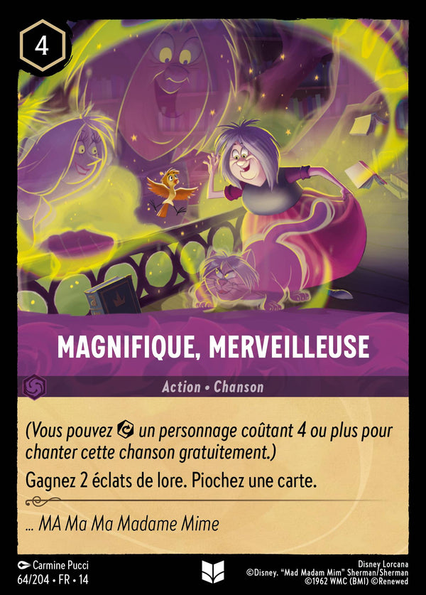 Carte Lorcana 064/204 Magnifique, merveilleuse | LorenZone