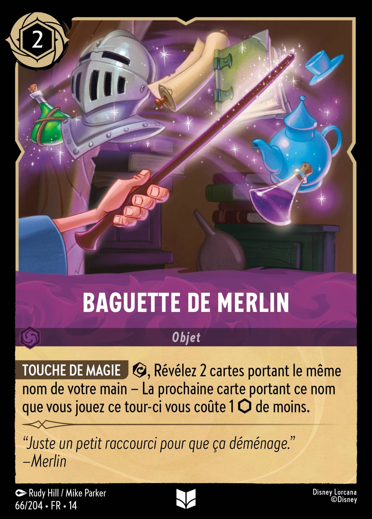 Carte Lorcana 066/204 Baguette de Merlin | LorenZone
