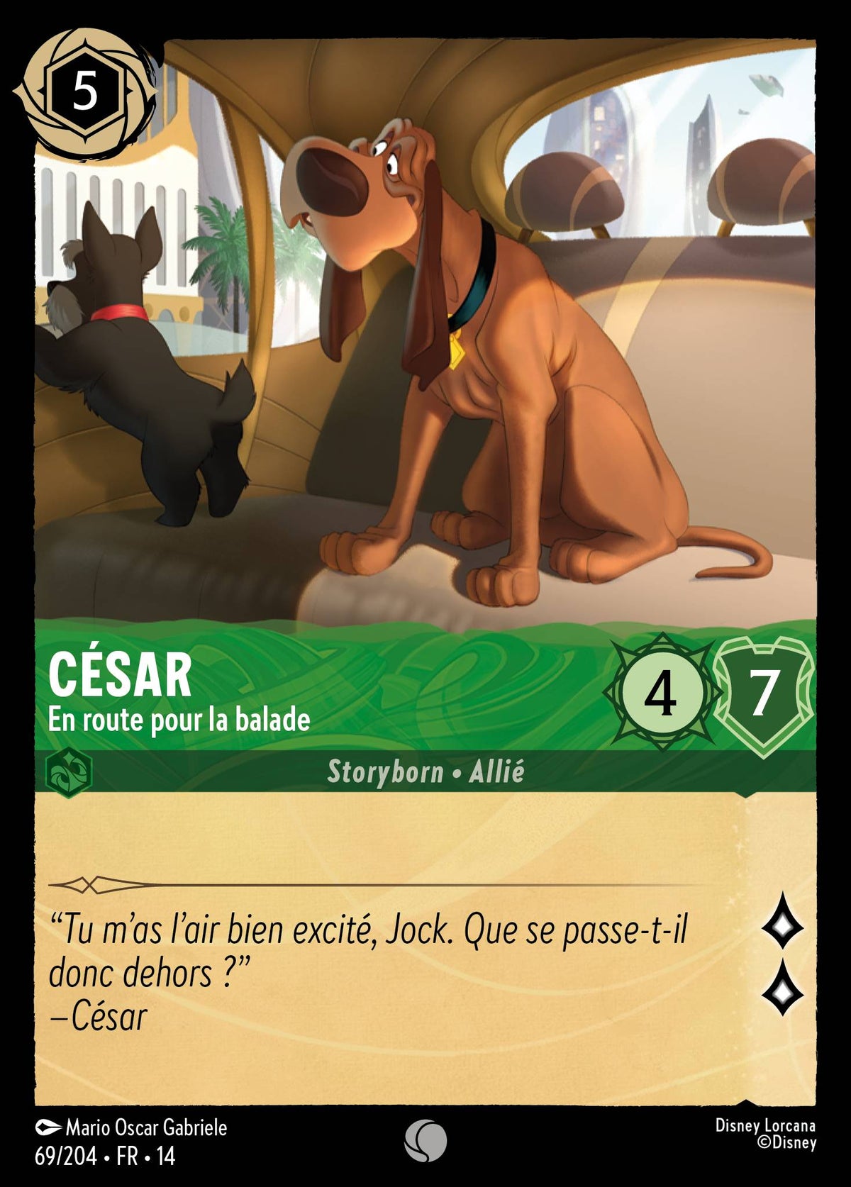 Carte Lorcana 069/204 César, En route pour la balade | LorenZone