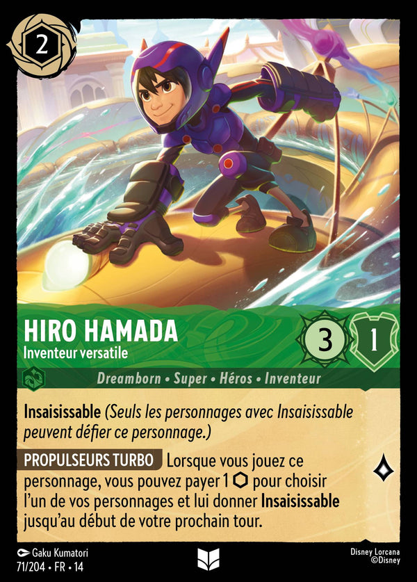 Carte Lorcana 071/204 Hiro Hamada, Inventeur versatile | LorenZone