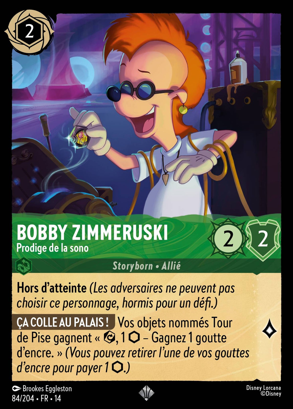 Carte Lorcana 084/204 Bobby Zimmeruski, Prodige de la sono | LorenZone