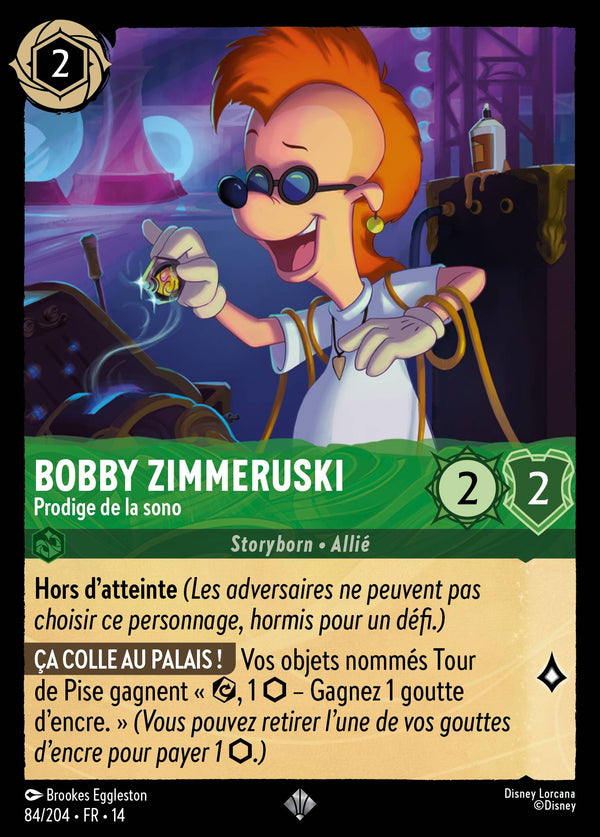 Carte Lorcana 084/204 Bobby Zimmeruski, Prodige de la sono | LorenZone