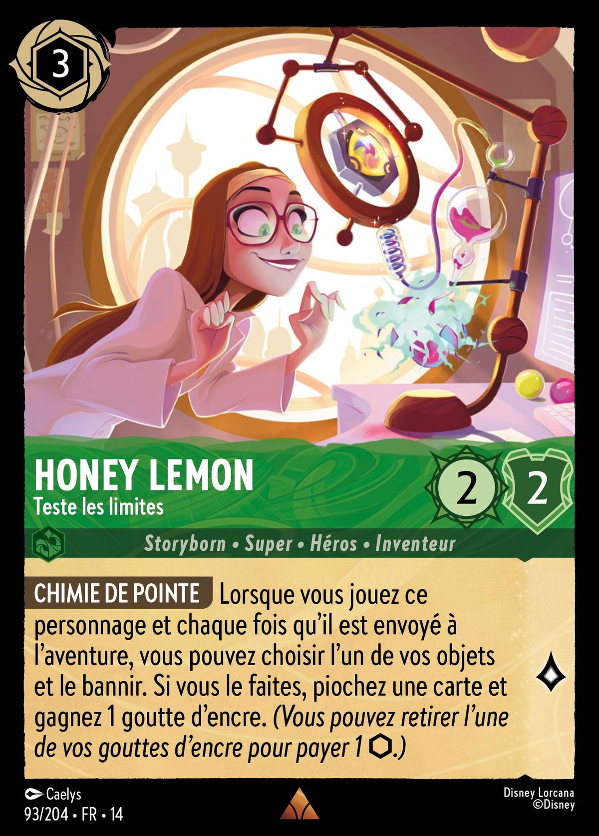 Carte Lorcana 093/204 Honey Lemon, Teste les limites | LorenZone