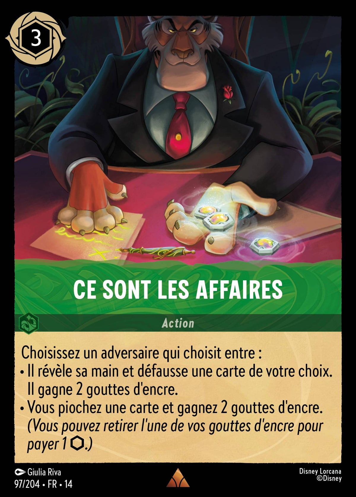 Carte Lorcana 097/204 Ce sont les affaires | LorenZone