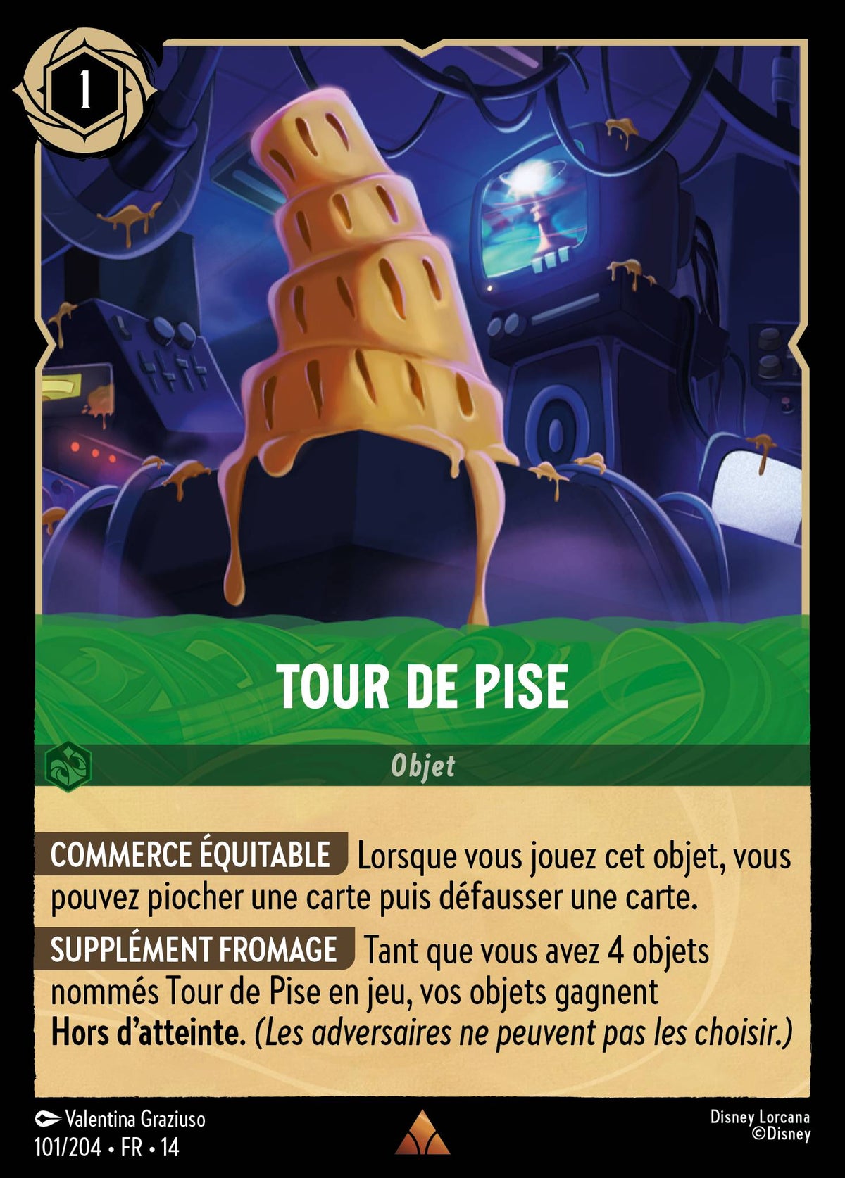 Carte Lorcana 101/204 Tour de Pise | LorenZone