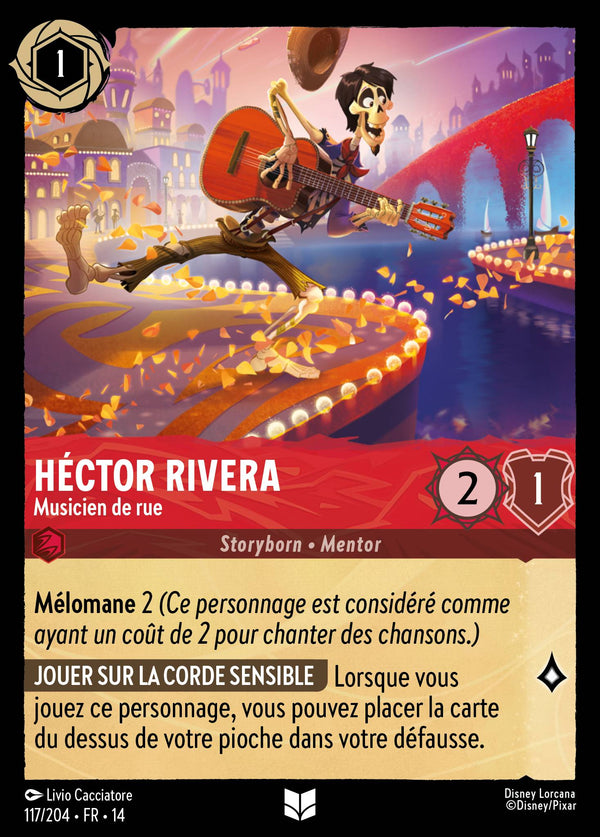 Carte Lorcana 117/204 Héctor Rivera, Musicien de rue | LorenZone