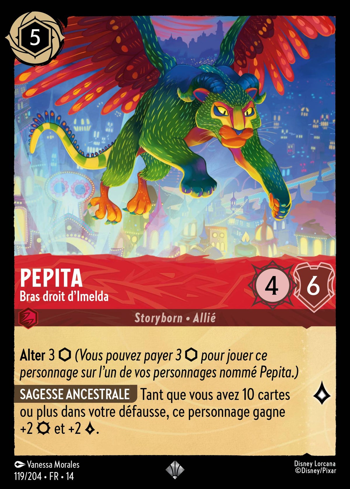 Carte Lorcana 119/204 Pepita, Bras droit d'Imelda | LorenZone