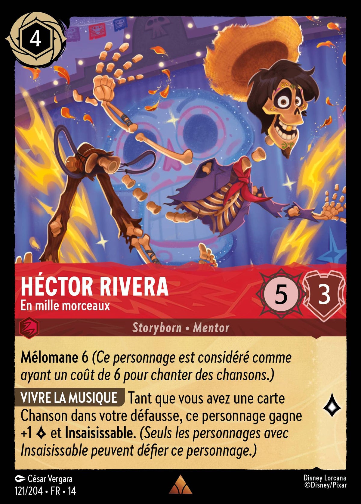 Carte Lorcana 121/204 Héctor Rivera, En mille morceaux | LorenZone