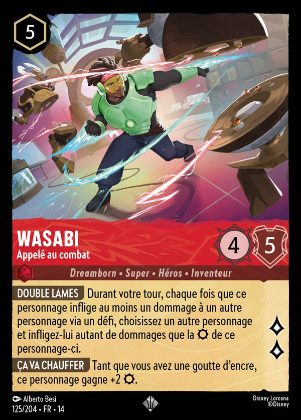 Carte Lorcana 125/204 Wasabi, Appelé au combat | LorenZone