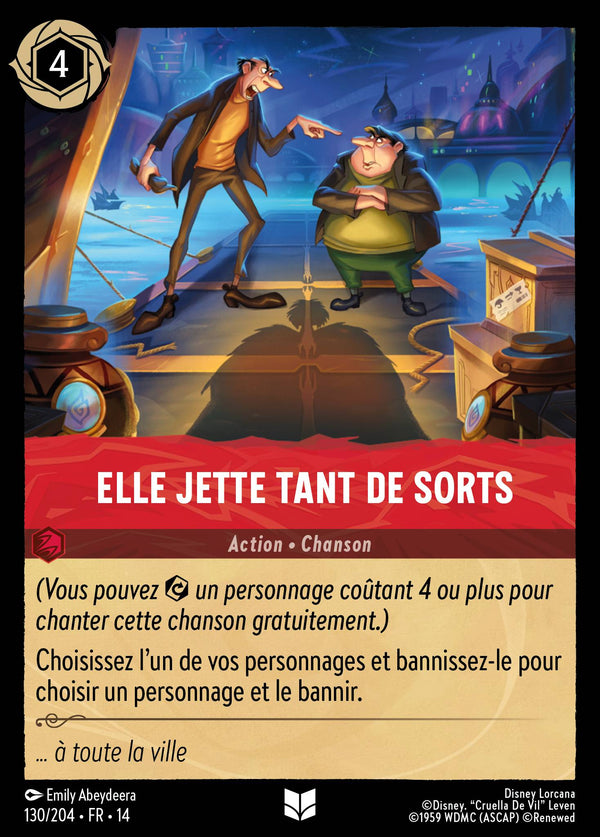 Carte Lorcana 130/204 Elle jette tant de sorts | LorenZone