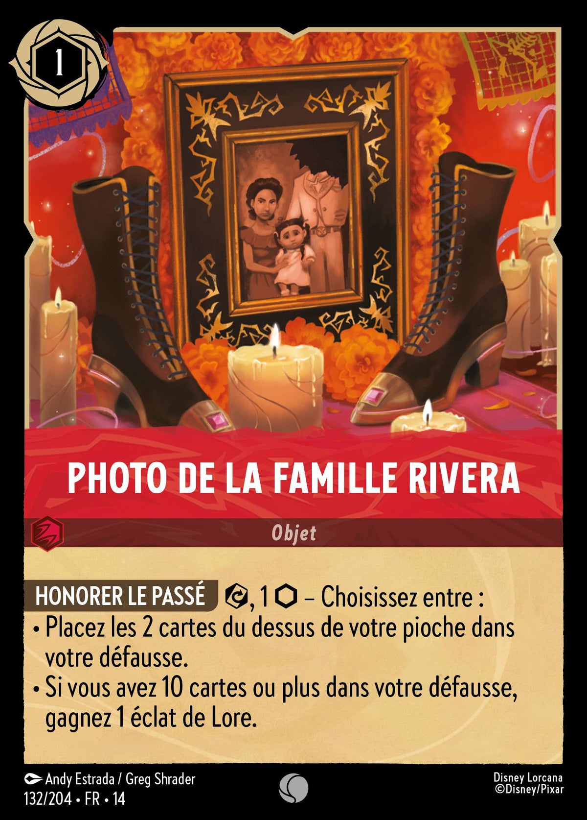Carte Lorcana 132/204 Photo de la famille Rivera | LorenZone