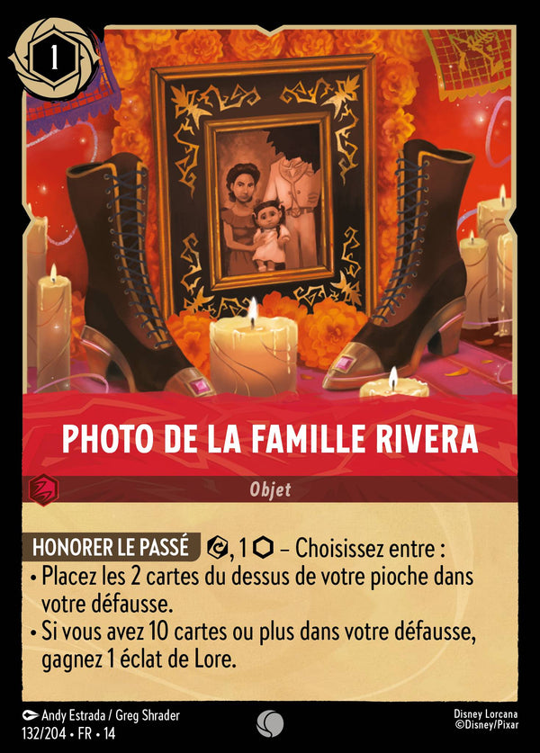 Carte Lorcana 132/204 Photo de la famille Rivera | LorenZone