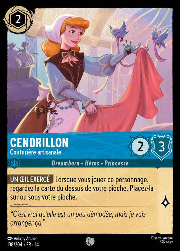 Carte Lorcana 138/204 Cendrillon, Couturière artisanale | LorenZone