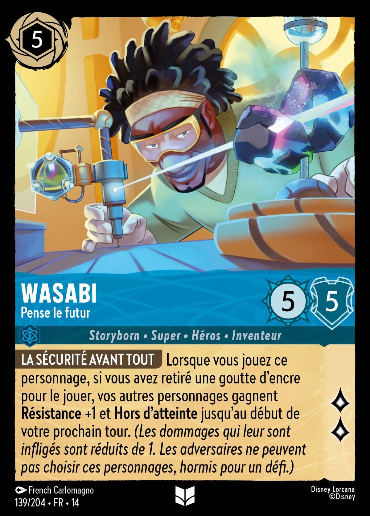 Carte Lorcana 139/204 Wasabi, Pense le futur | LorenZone