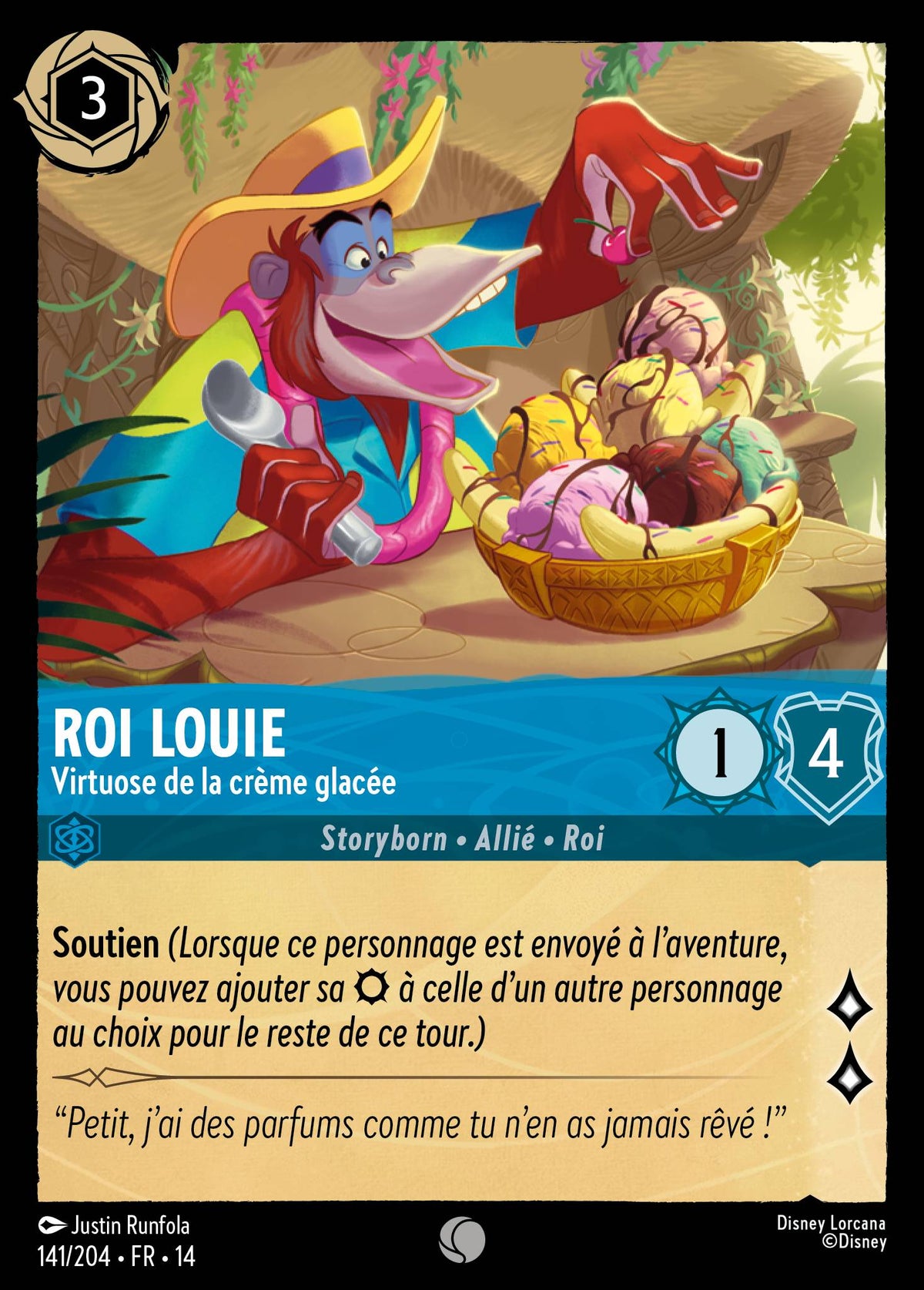Carte Lorcana 141/204 Roi Louie, Virtuose de la crème glacée | LorenZone