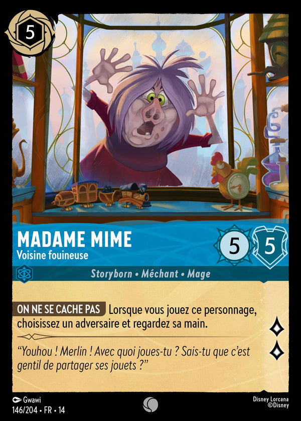Carte Lorcana 146/204 Madame Mime, Voisine fouineuse | LorenZone