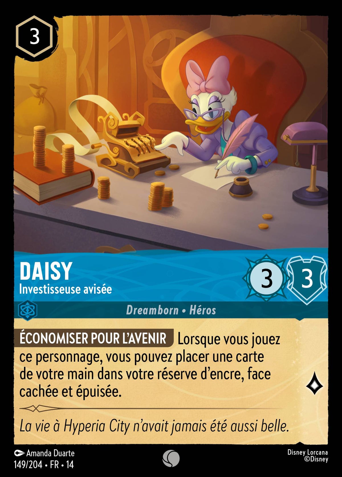 Carte Lorcana 149/204 Daisy, Investisseuse avisée | LorenZone