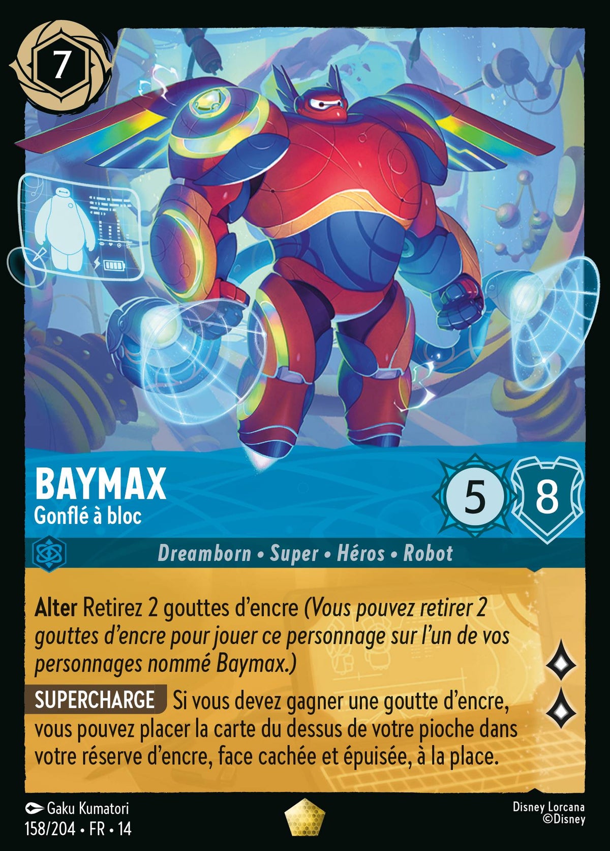 Carte Lorcana 158/204 Baymax, Gonflé à bloc | LorenZone