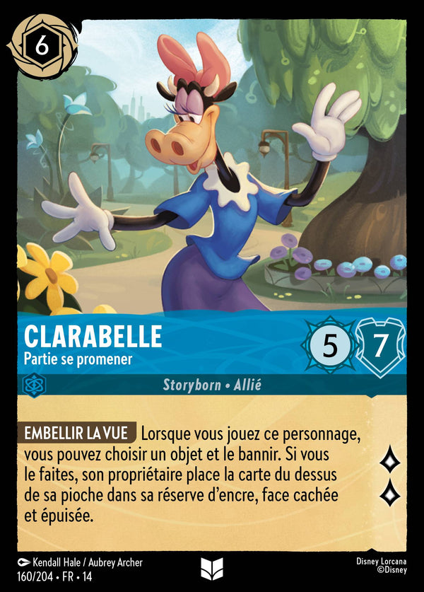Carte Lorcana 160/204 Clarabelle, Partie se promener | LorenZone