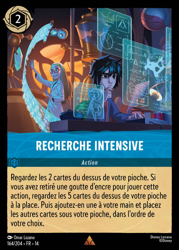 Carte Lorcana 164/204 Recherche intensive | LorenZone