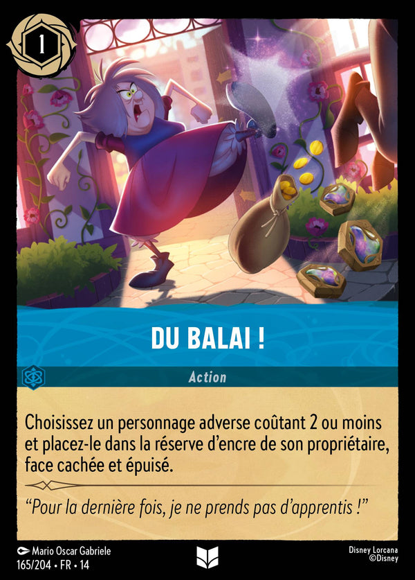 Carte Lorcana 165/204 Du balai ! | LorenZone