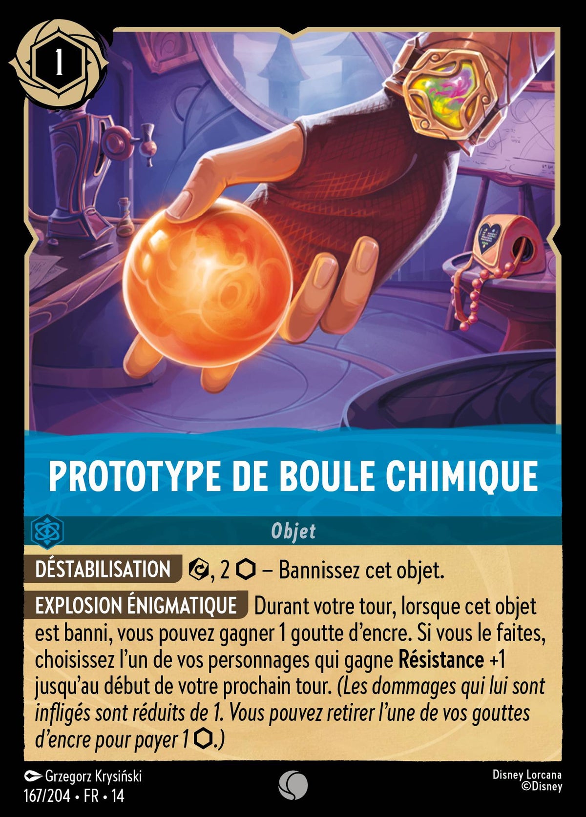 Carte Lorcana 167/204 Prototype de boule chimique | LorenZone