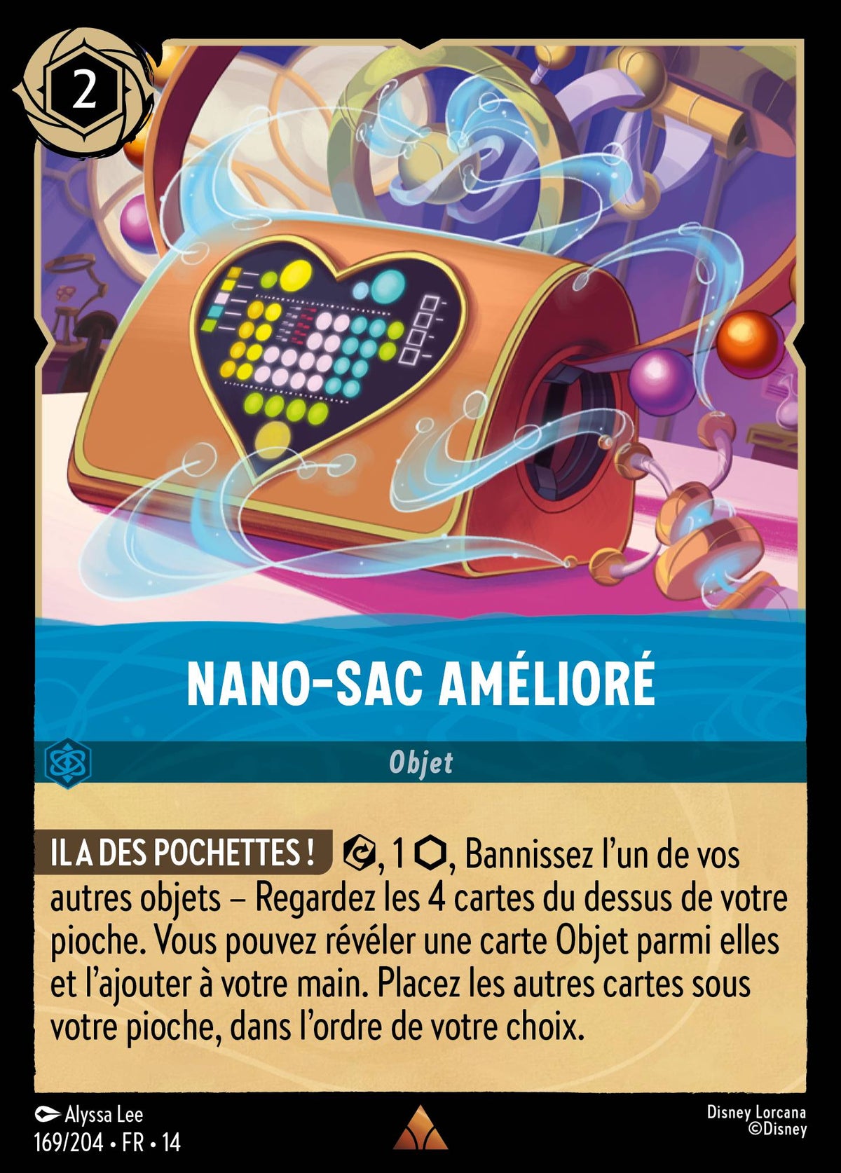 Carte Lorcana 169/204 Nano-Sac amélioré | LorenZone