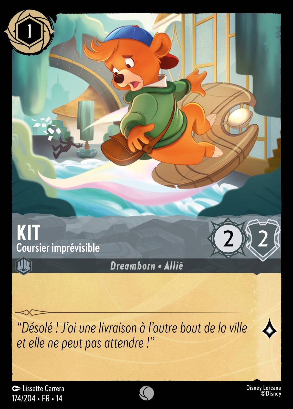 Carte Lorcana 174/204 Kit, Coursier imprévisible | LorenZone