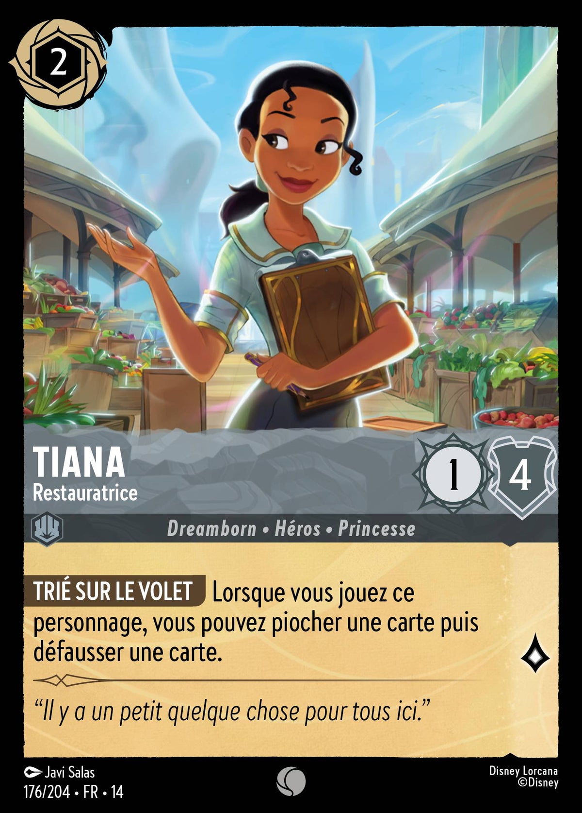 Carte Lorcana 176/204 Tiana, Restauratrice | LorenZone