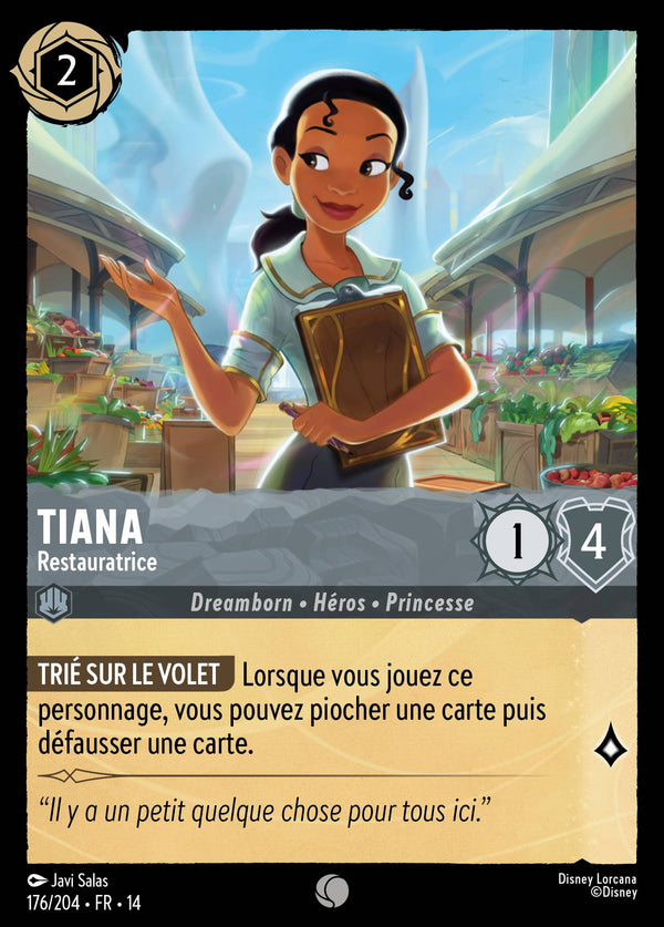 Carte Lorcana 176/204 Tiana, Restauratrice | LorenZone