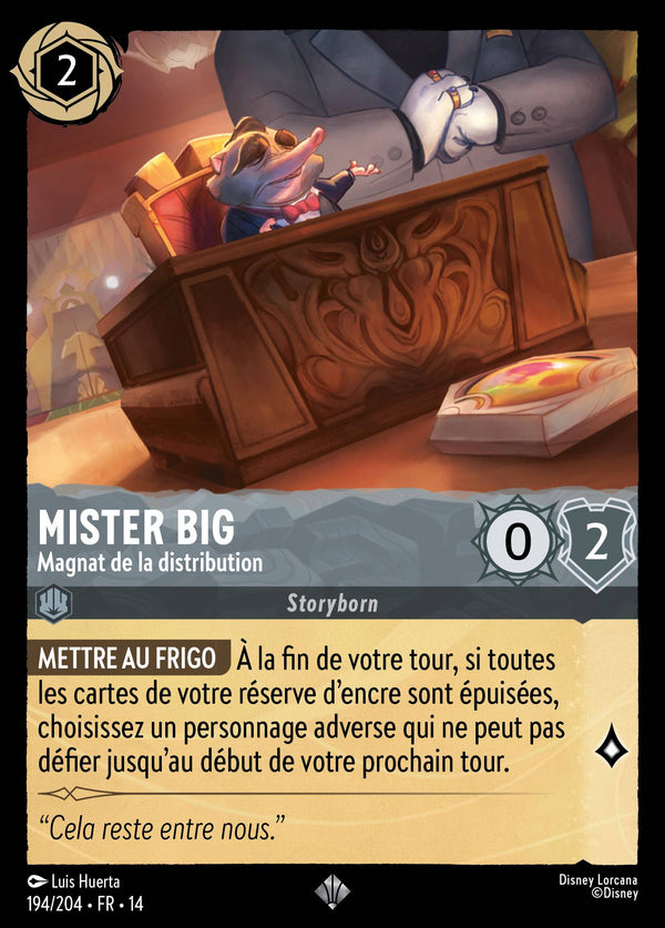 Carte Lorcana 194/204 Mister Big, Magnat de la distribution | LorenZone