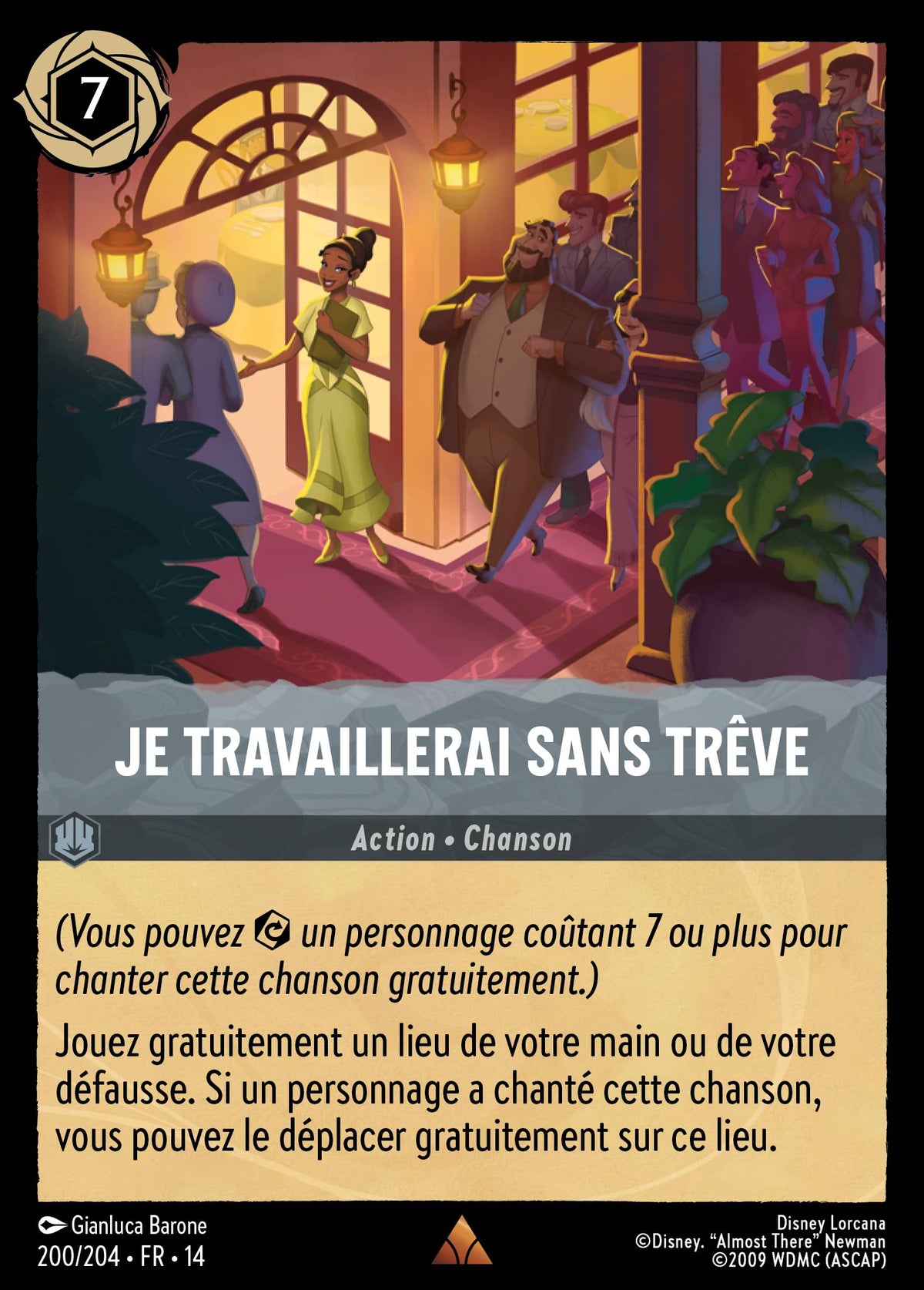Carte Lorcana 200/204 Je travaillerai sans trêve | LorenZone
