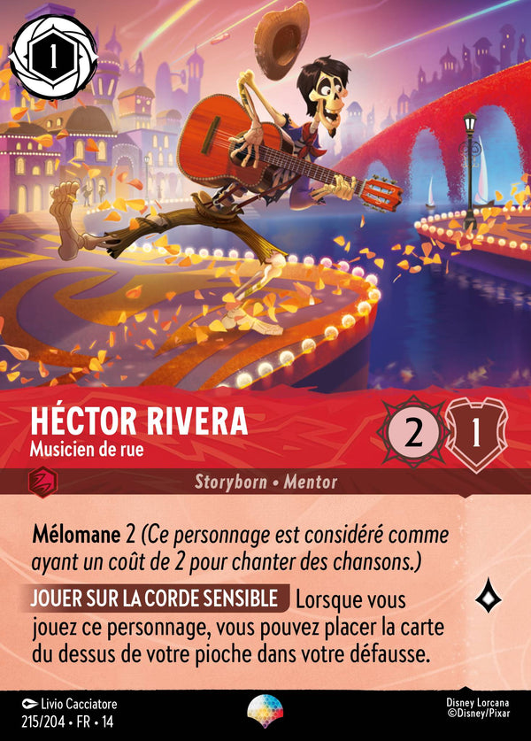 Carte Lorcana 215/204 Héctor Rivera, Musicien de rue | LorenZone