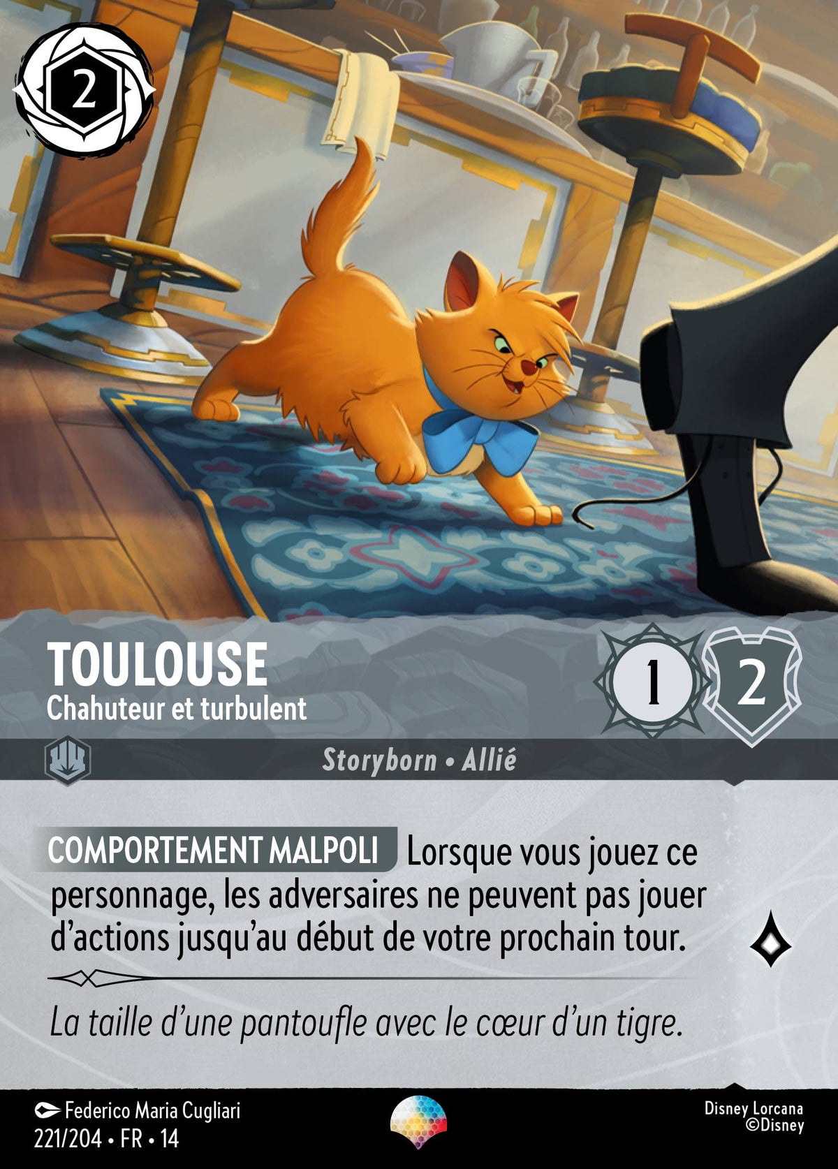Carte Lorcana 221/204 Toulouse, Chahuteur et turbulent | LorenZone