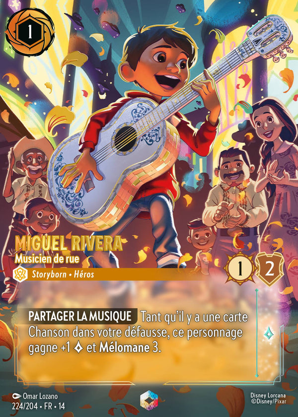 Carte Lorcana 224/204 Miguel Rivera, Musicien de rue | LorenZone