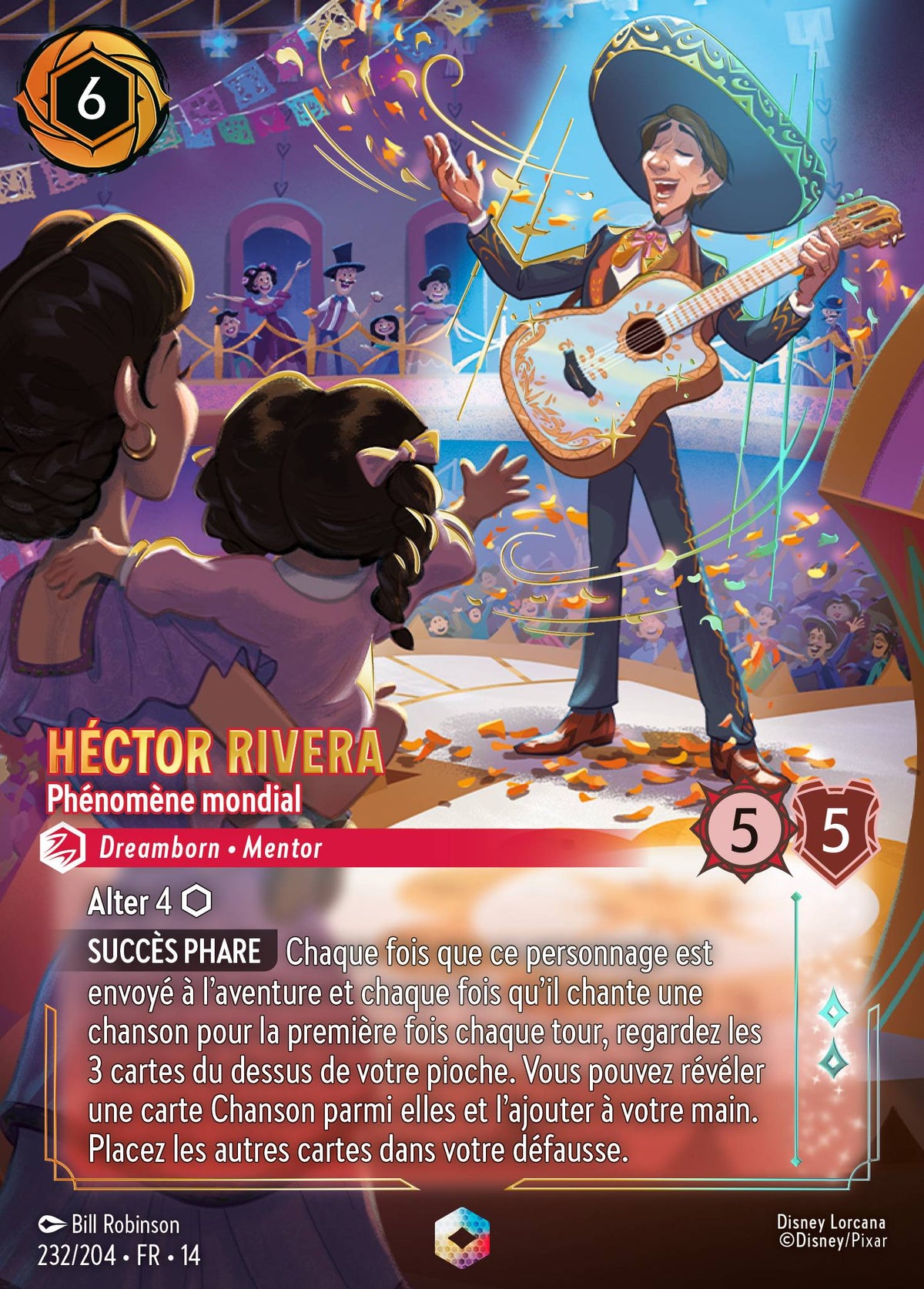 Carte Lorcana 232/204 Héctor Rivera, Phénomène mondial | LorenZone