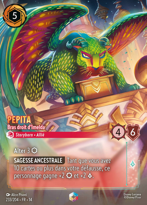 Carte Lorcana 233/204 Pepita, Bras droit d'Imelda | LorenZone