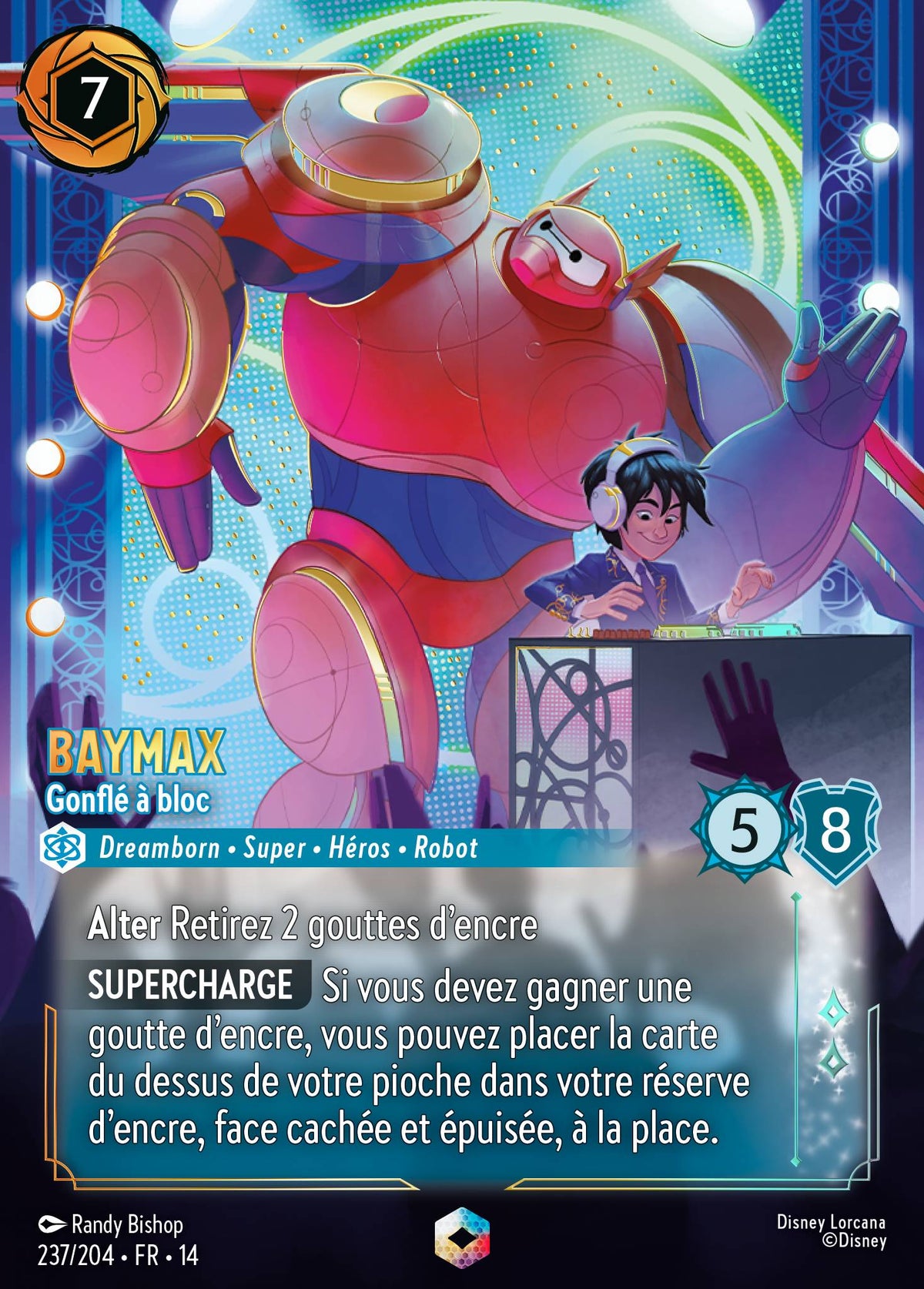 Carte Lorcana 237/204 Baymax, Gonflé à bloc | LorenZone