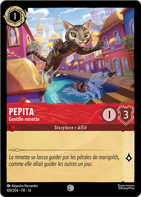 Carte Lorcana Pepita, Gentille minette, Chapitre 14 Hyperia City, LorenZone