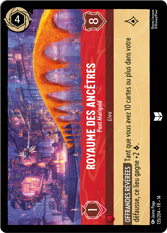 Carte Lorcana Royaume des Ancêtres, lieu, Chapitre 14 Hyperia City, LorenZone