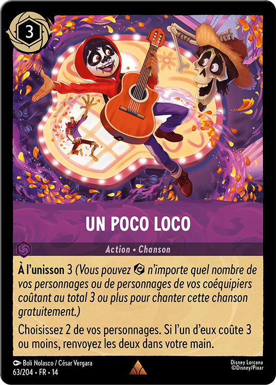 Carte Lorcana Un Poco Loco, chanson, Chapitre 14 Hyperia City, LorenZone