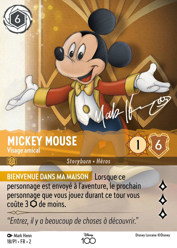 Carte Lorcana 018 Mickey Mouse Promo | LorenZone