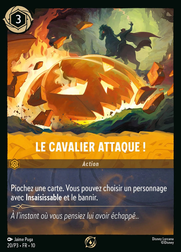 Carte Lorcana 020 Le Cavalier attaque ! Promo | LorenZone